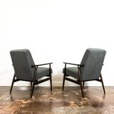 Vintage Armchairs Designed By H. Lis, Poland, 1960's, Set Of 2