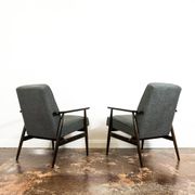 Vintage Armchairs Designed By H. Lis, Poland, 1960's, Set Of 2