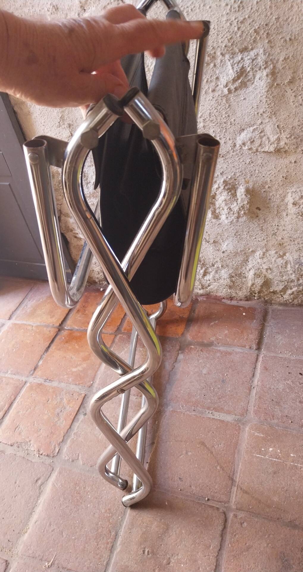 Chaise pliante tubulaire