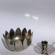 Vintage flower spike lotus candle holder