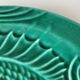 Vallauris - Set of 6 "fish" plates in earthenware and green enamel