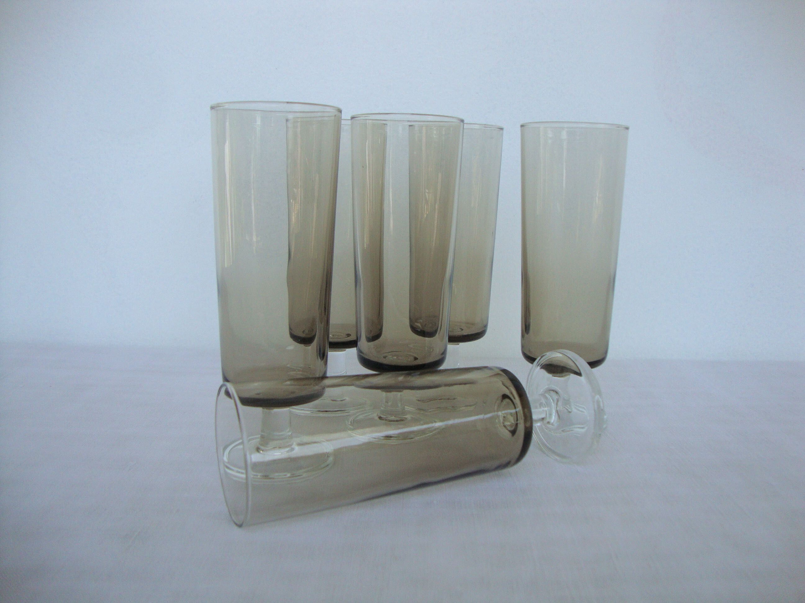 Set of 6 vintage champagne flutes