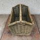 Rattan magazine rack