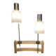 Paire de grandes lampes modulables "design industriel 1950".