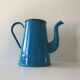 Blue enamel teapot