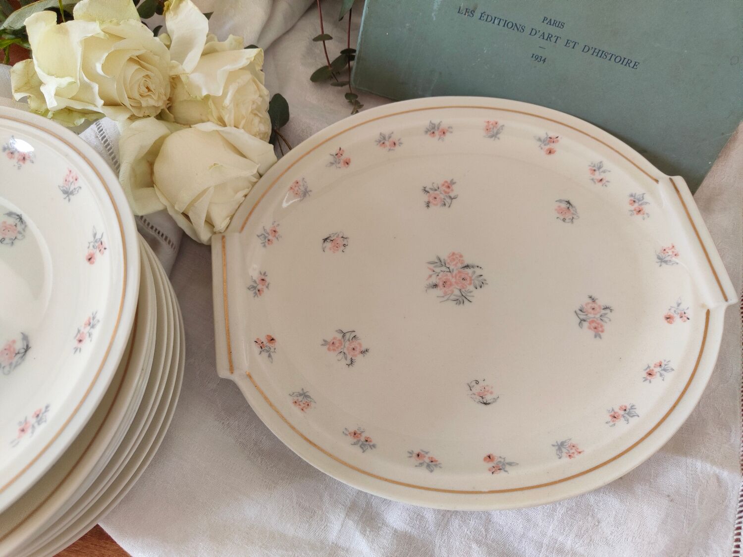 Theodore Haviland porcelain pastry set