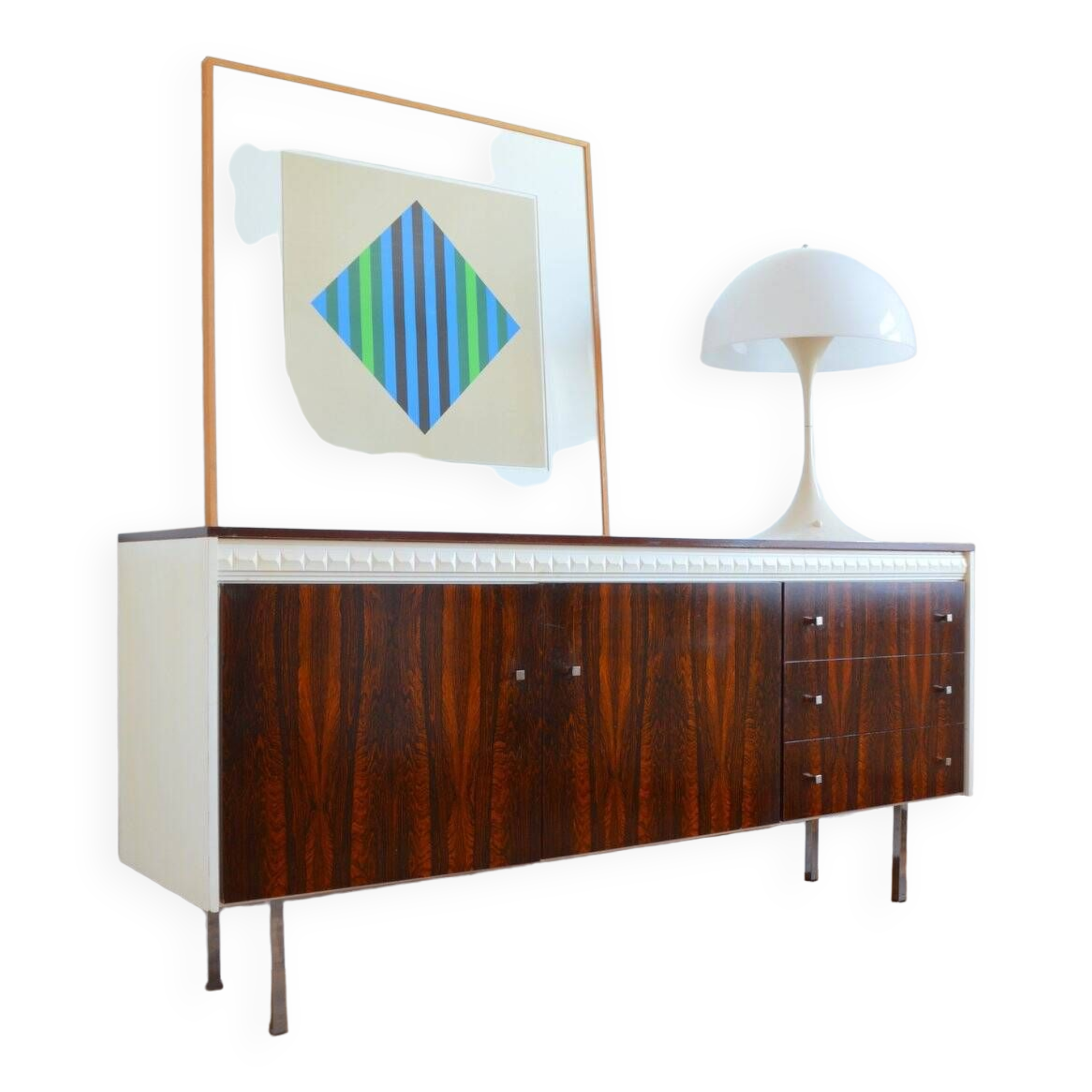 Scandinavian German sideboard Rio rosewood 1970s