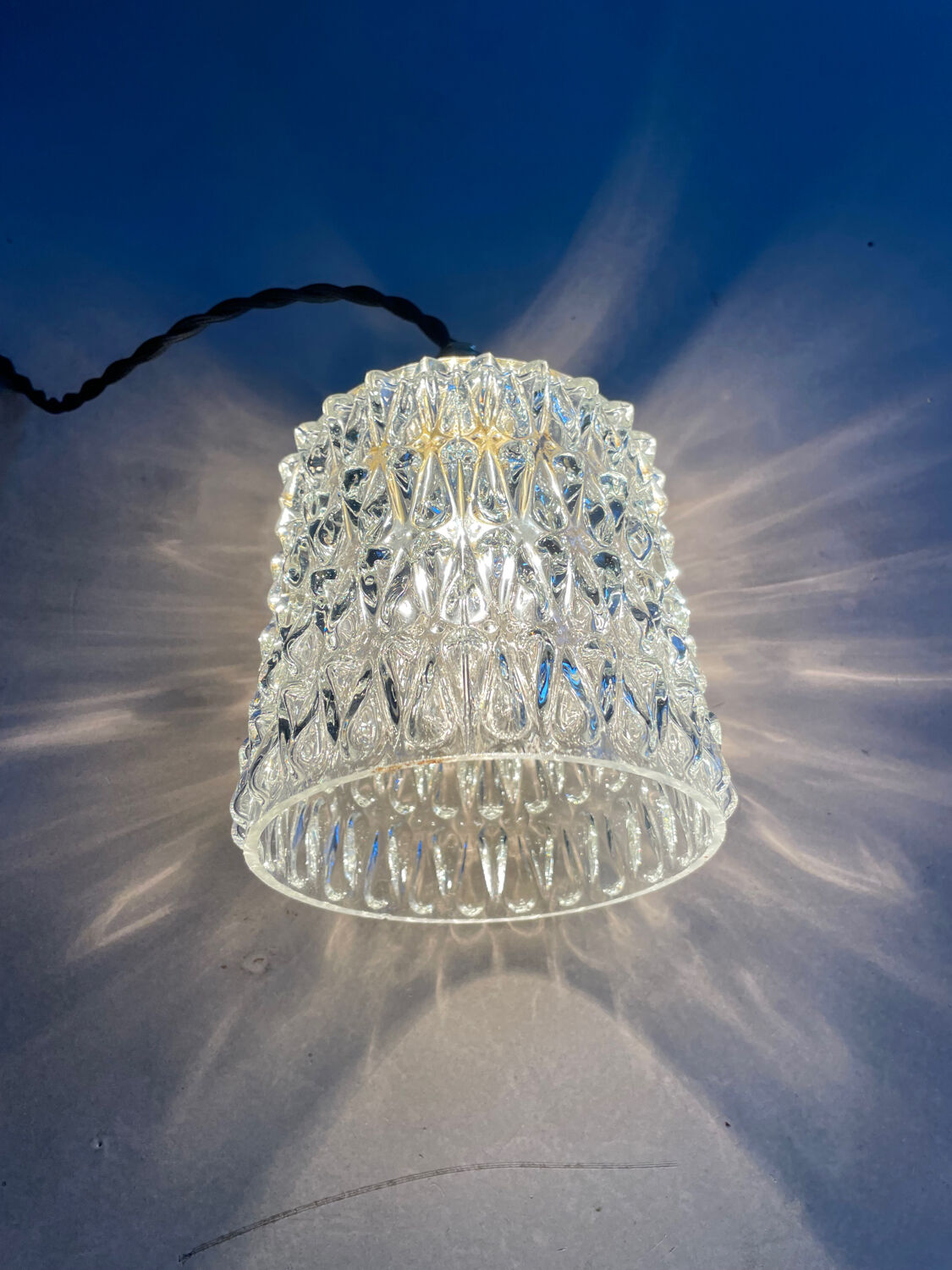 Vintage pendant light or portable lamp