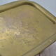 Vintage golden brass serving tray