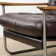 Vintage Bauhaus style armchair in leatherette and metal, 1970