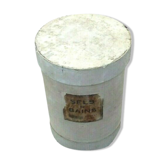 1920s Cylindrical box with wooden lid Maison Volnay Paris...