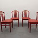 Swedish Dining Chairs by C. Ekström, A. Johansson & S. Hyssna, 1970s, Set of 4