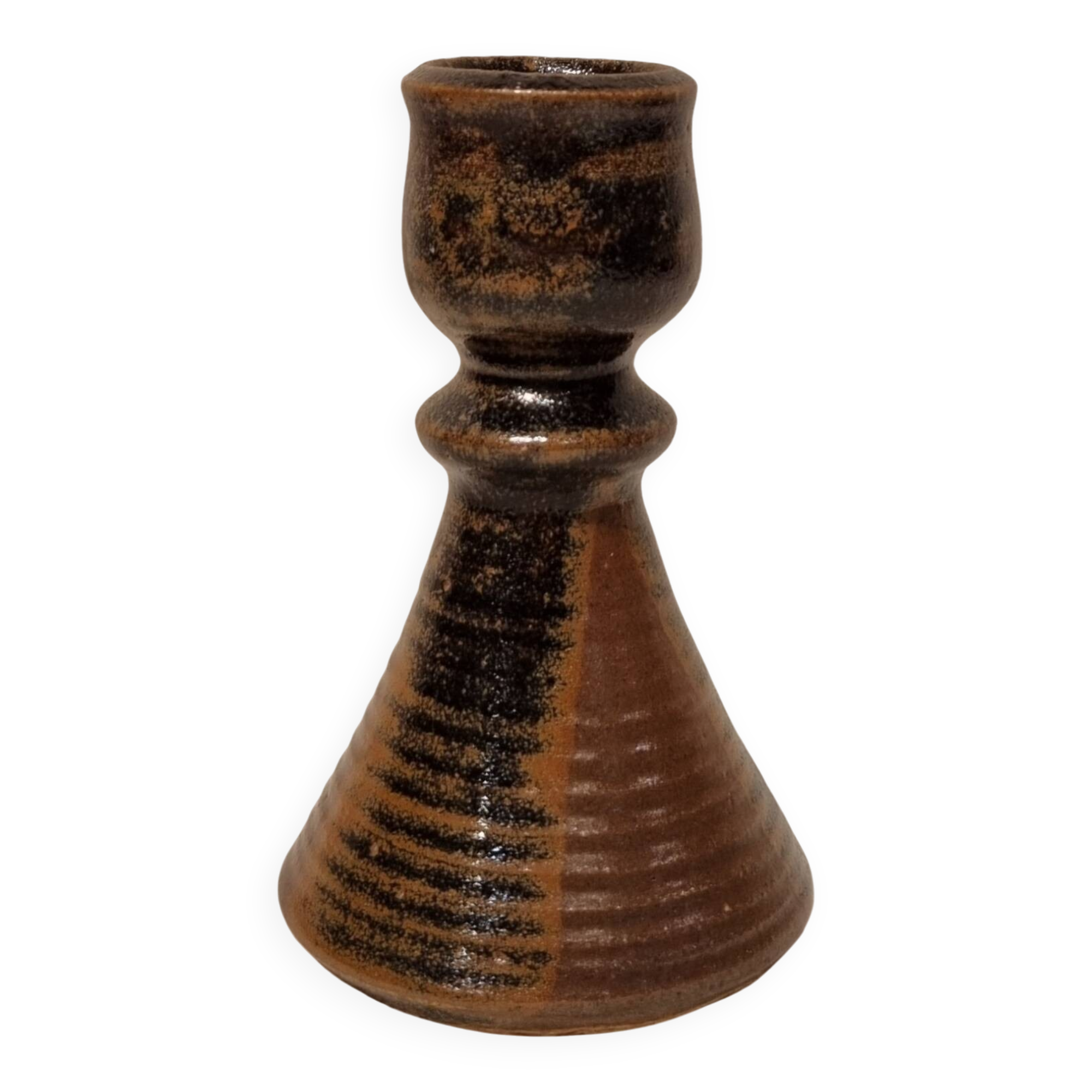Stoneware candlestick