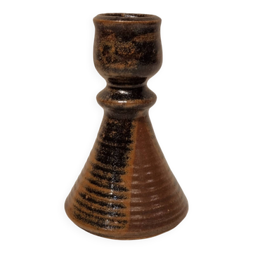 Stoneware candlestick