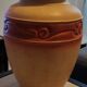 Large ochre ceramic vase