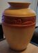 Grand vase ocre en ceramique