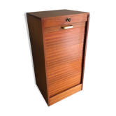 Meuble classeur vintage à rideau