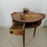 Worker / pedestal table / tripod side table 50s/60s