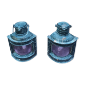 Pair of marine lamps