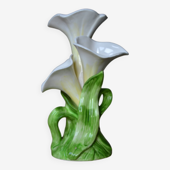 Vase barbotine lys