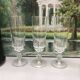 Set of 6 lance model champagne flutes, design made in France from the 1970s.