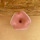 Old Pink Opaline Soliflore Vase + Vintage Gold & Camé Decor
