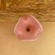 Old Pink Opaline Soliflore Vase + Vintage Gold & Camé Decor