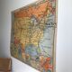 Vintage school map United States N°33 Editions Hatier by M.Peyre