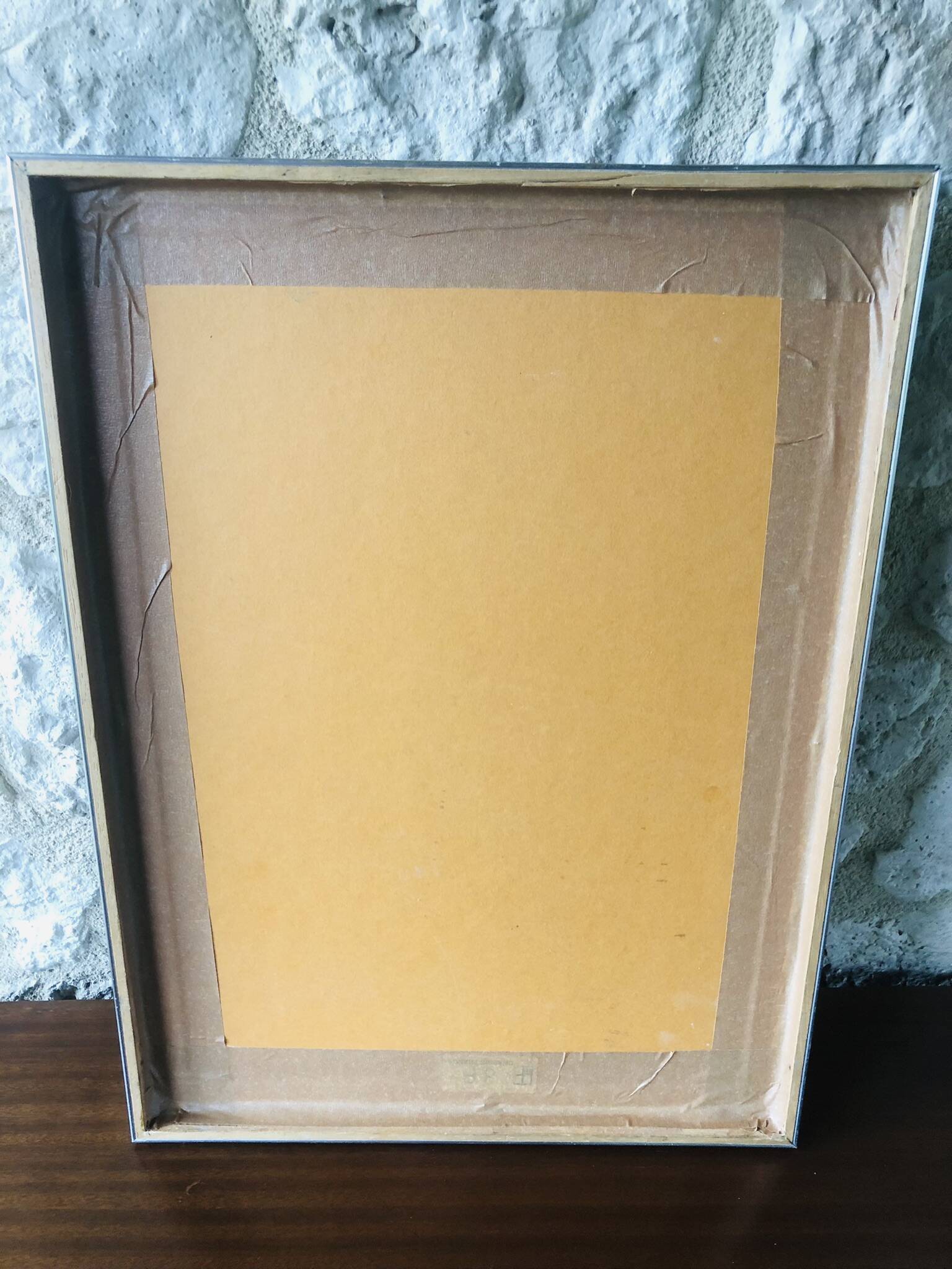 Vintage abstract painting, signed, circa 70's/80's