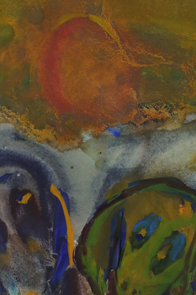 Frideborg Bryth, Gouache, 1961, framed