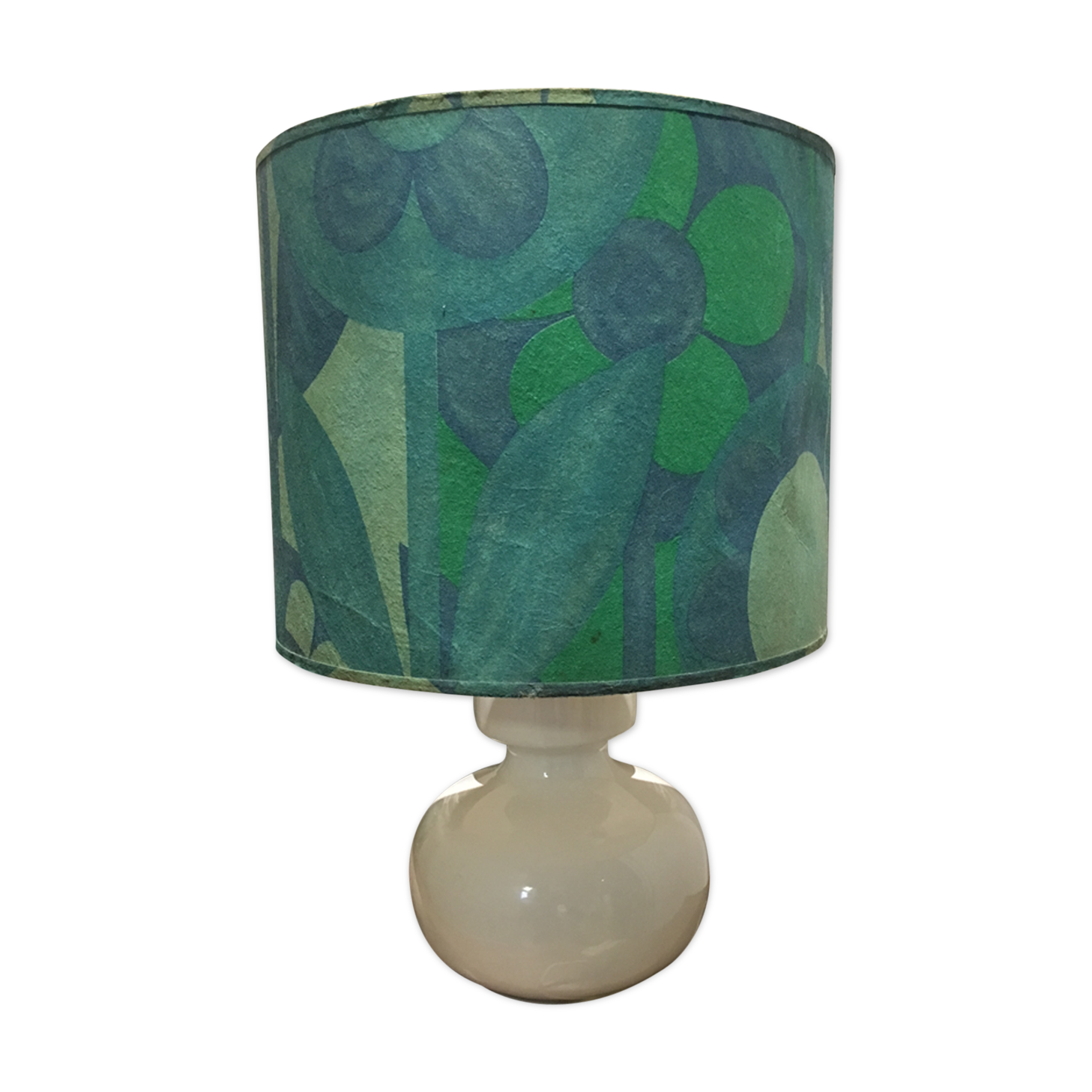 Lamp ceramic with Lampshade 1970