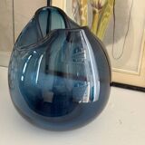 Blown glass ball vase