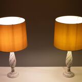 Capodimonte Ceramic Italian table lamps 1960s