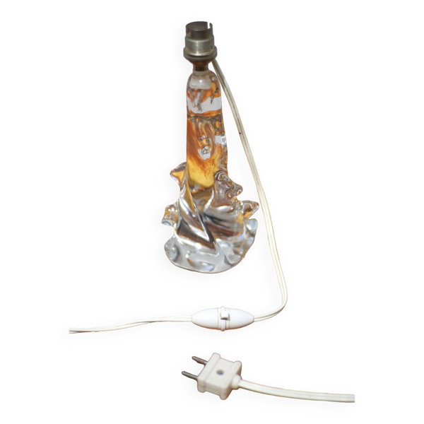 Lampe cristal vintage, lampe de table, lampe à poser cristal à picots