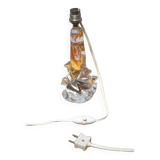 Vintage crystal lamp, table lamp, crystal table lamp with spikes
