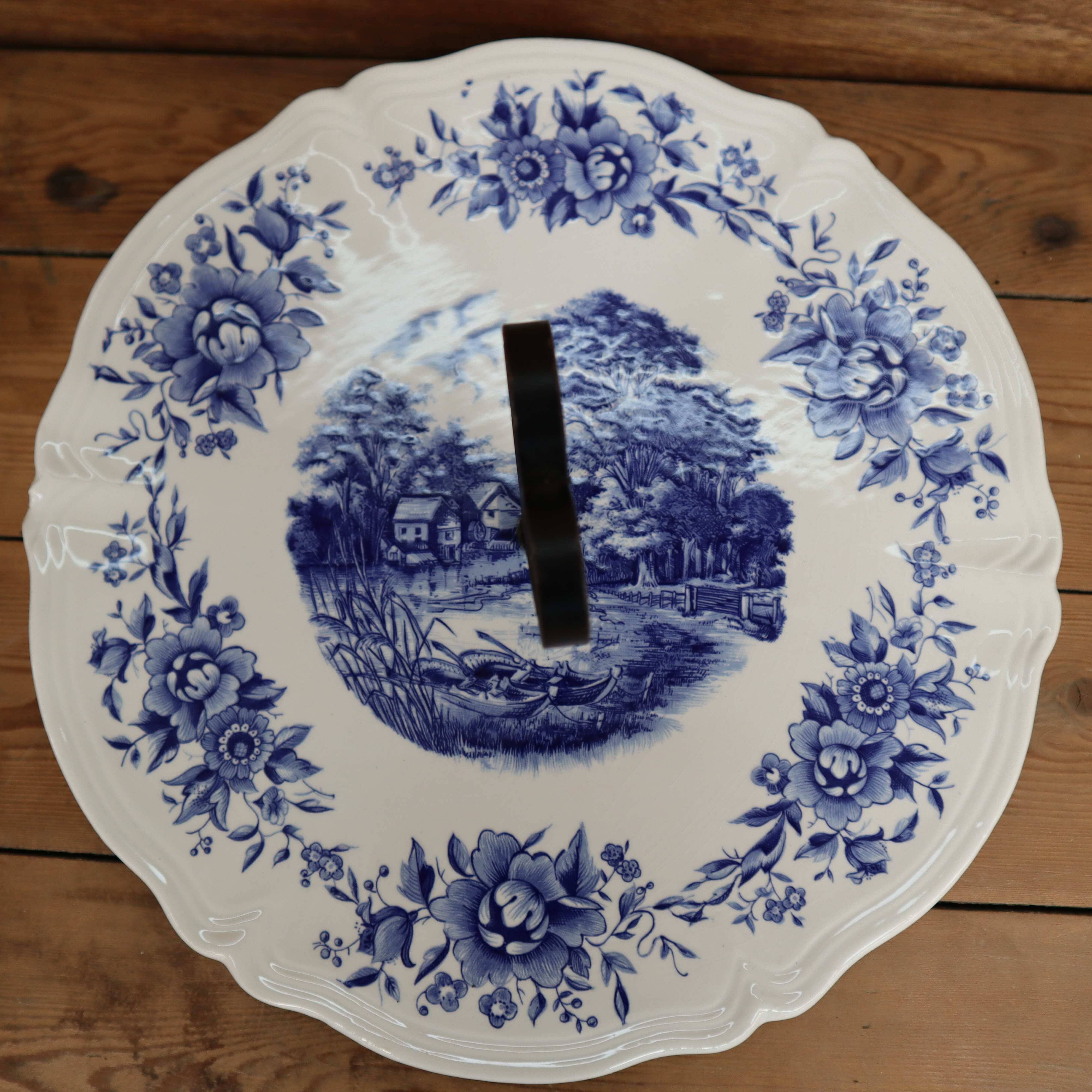 Sarreguemines cheese platter Romantic model