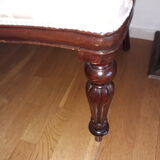 Paire de fauteuils acajou coloniaux