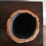 Sandstone vase cooking raku circa 1980