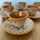 Niderviller Fauve model coffee set – 14 pieces, stamped, excellent