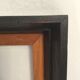 Empty frame in black wood and vintage wood dimension: 56x46.5cm total size 63x53.5cm-