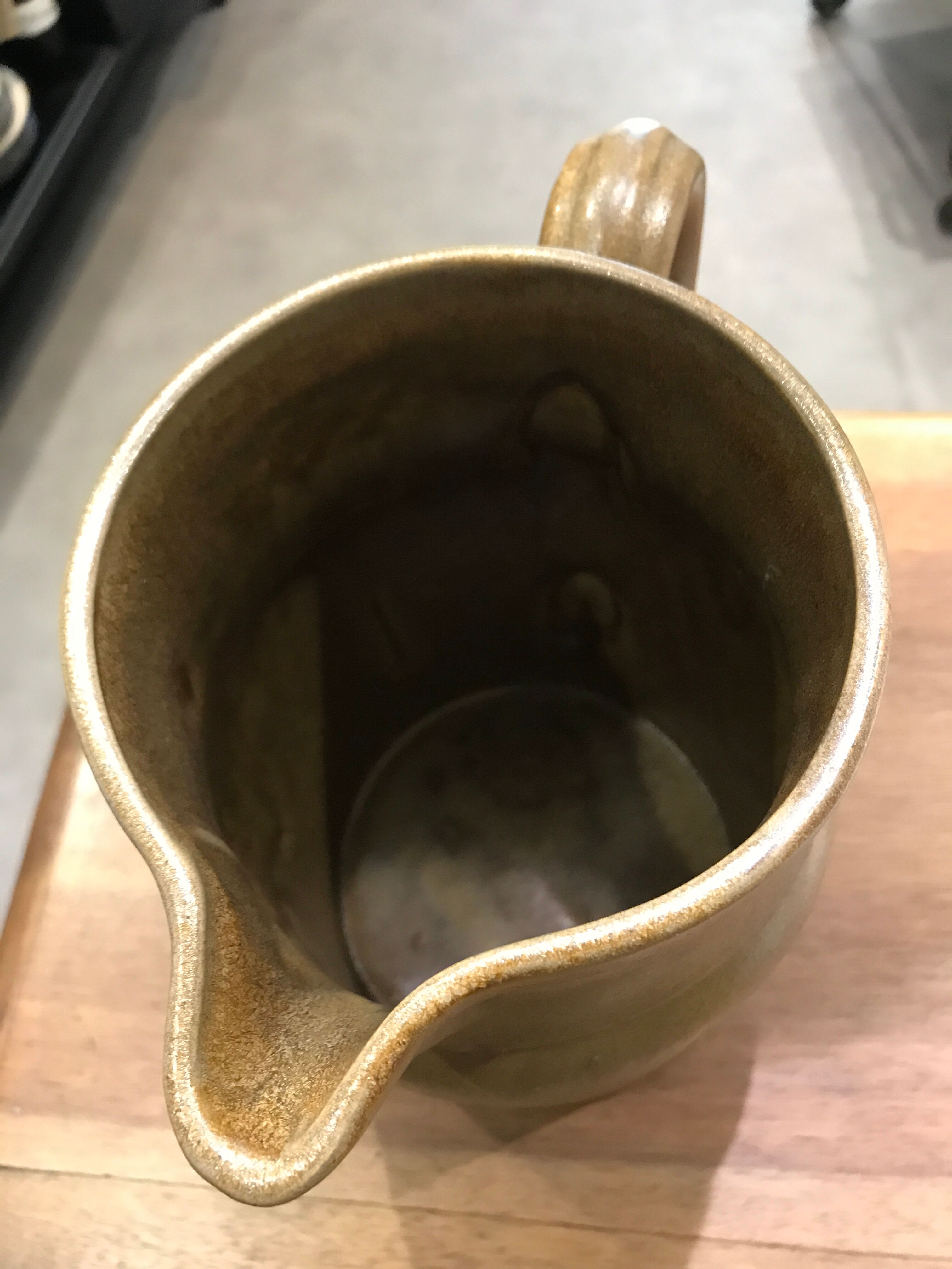 Vintage XL stoneware pitcher Manufacture Digoin