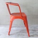 Pair of chairs A 56 - Tolix - Jean Pauchard - 1950-70 - vermilion Red