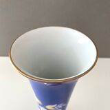 Art Deco Porcelain Vase Königszelt with Gold Decoration, Hand Painted
