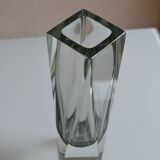 Murano Sommerso Vase Gray Blue 30 cm Vintage 1970