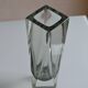 Murano Sommerso Vase Gray Blue 30 cm Vintage 1970