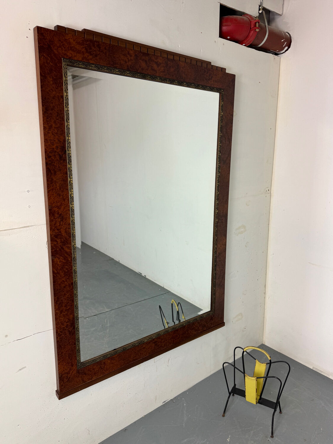 Grand miroir mural Art déco français, années 1930