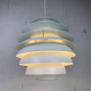 Danish Scandinavian artichoke "Barcelona" hanging pendant lamp by Bent Karlby, 1960s
