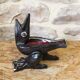 Glazed ceramic ashtray in the shape of a bird.