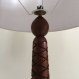 Lampe art déco palissandre sculpté