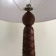 Art deco lamp rosewood carved